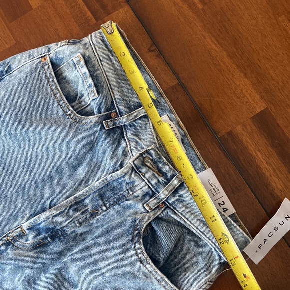 NWT Pacsun ultra high rise slim jeans dip tie size 24 - Picture 10 of 16